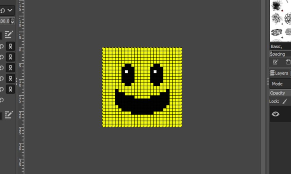 Using Gimp To Create A C2c Pattern Small Online Class For Ages