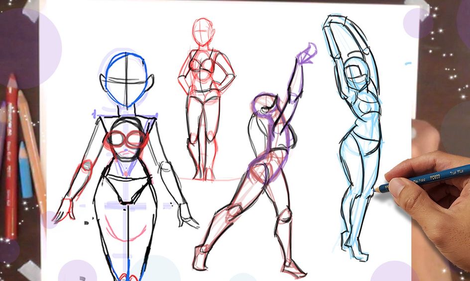 Drawing the Human Figure with Gesture and Movement - Part 1 | Small Online Class for Ages 10-15