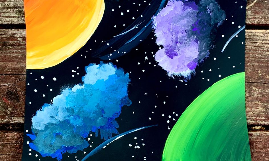 Beautiful Galaxy A Beginners Painting Guide Small Online Class For Ages 7 9 Outschool