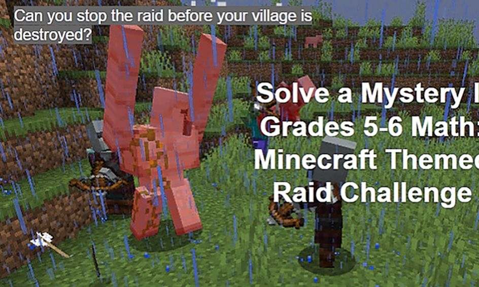 Solve A Mystery Ii Grades 5 6 Math Minecraft Themed Raid