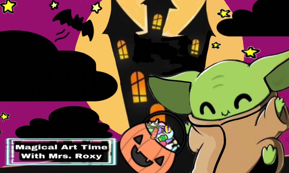 Halloween Baby Yoda Drawing Magical Art Time With Mrs Roxy Small Online Class For Ages 5 10 Outschool