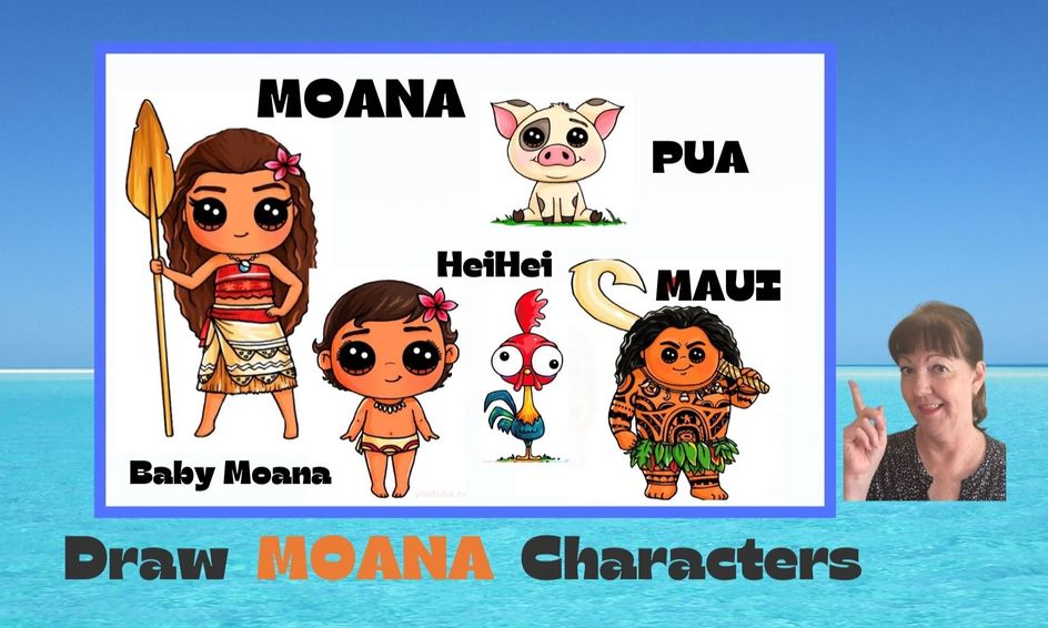 Learn To Draw Disney Moana Characters Small Online Class For Ages 8 12 Outschool