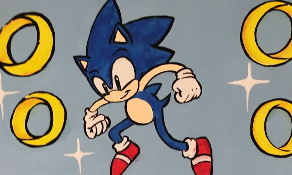 Cartooning How To Draw Sonic The Hedgehog Live Art Instruction