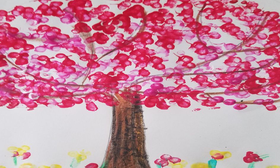 Pointillism Simplified Blossoms Everywhere Painting For Young Artists Small Online Class For Ages 5 8 Outschool