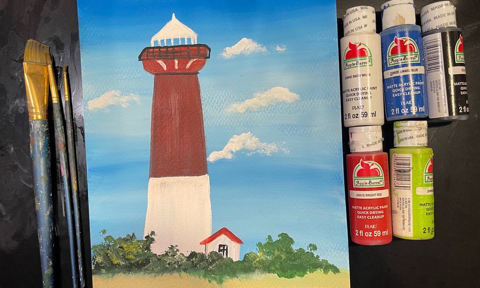 Let S Paint The Barnegat Lighthouse Small Online Class For Ages 8 13 Outschool