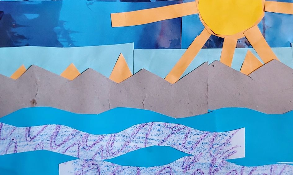 Mixed Media Collage Landscapes Small Online Class For Ages 7 12