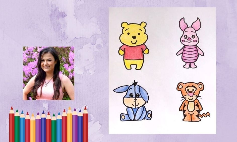 How To Draw Kawaii Disney Characters Winnie The Pooh Piglet Tigger Eeyore Small Online Class For Ages 7 12 Outschool