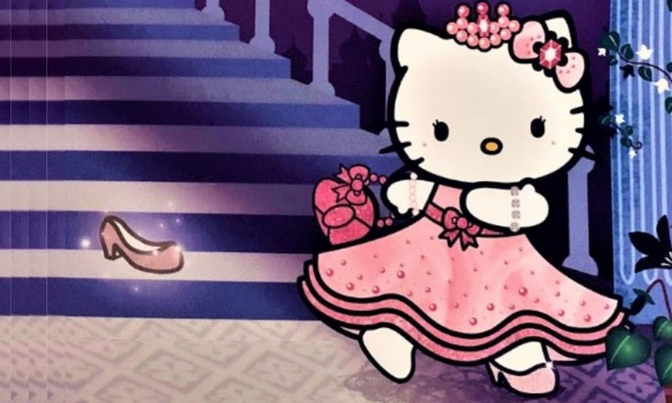  Hello  Kitty  Is Cinderella  Story Time Learning Art 