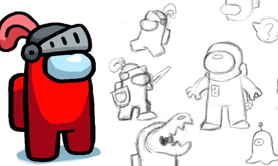 among us drawing human