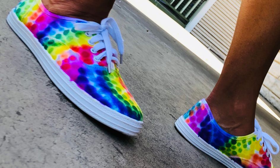 Canvas Tie Dye Shoes For Ages 7 11 Small Online Class For Ages