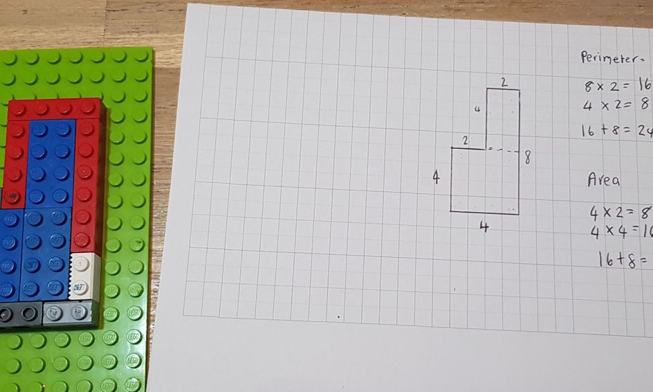 Lego Math Area And Perimeter Of Irregular Shapes Small Online
