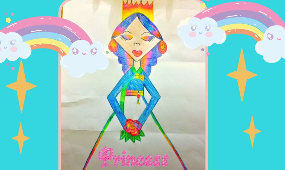 Rainbow Princess Drawing And Basic Rainbow Coloring Class Small Online Class For Ages 7 12 Outschool - arctic fox rainbow roblox