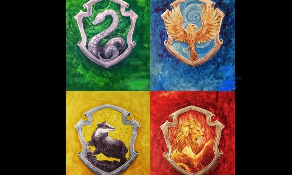 Paint Harry Potter Hogwarts Houses Gryffindor Slytherin