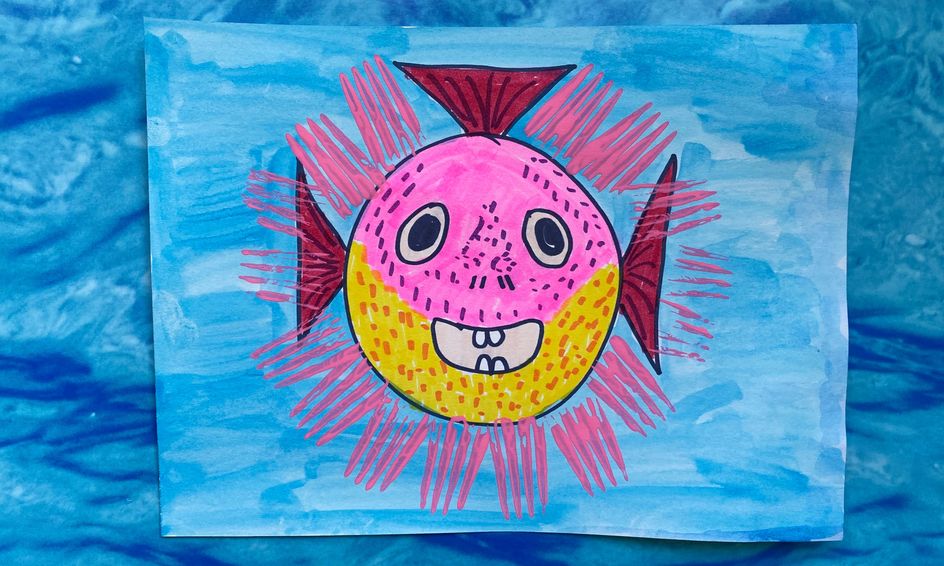 Shapes Make A Puffer Fish Let S Draw And Learn Small Online Class For Ages 3 6 Outschool