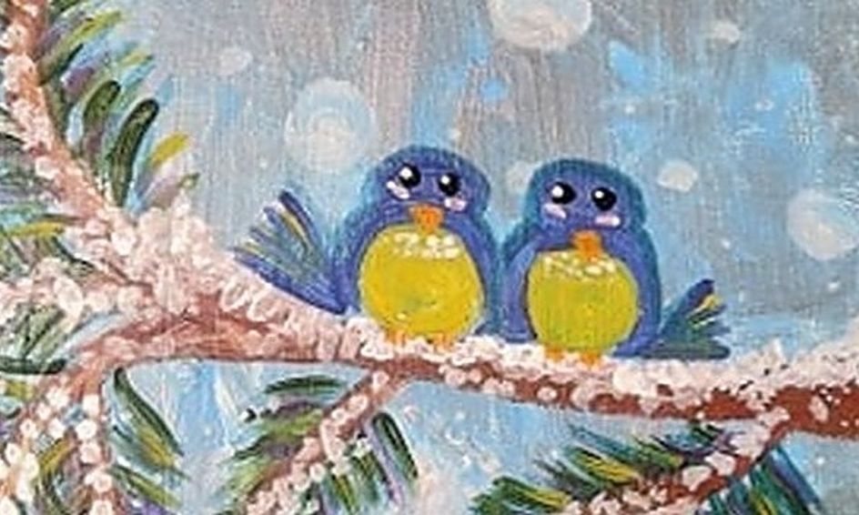 Acrylic Expressions Blue Bird Buddies Small Online Class For