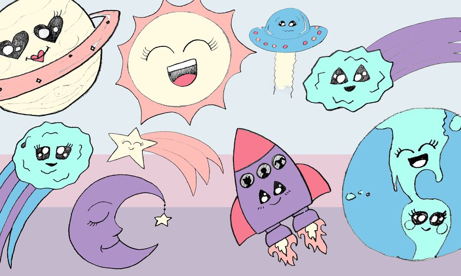 Draw Color Cute Cartoon Space Characters Small Online Class For Ages 7 12 Outschool Learn how to draw space simply by following the steps outlined in our video lessons. draw color cute cartoon space characters small online class for ages 7 12