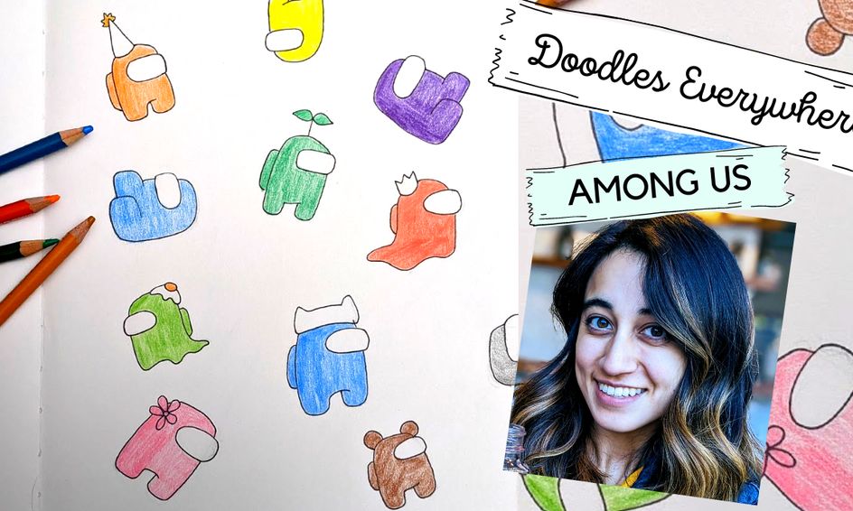 Doodle Art! Learn How to Draw Cute Among Us Doodles and ...