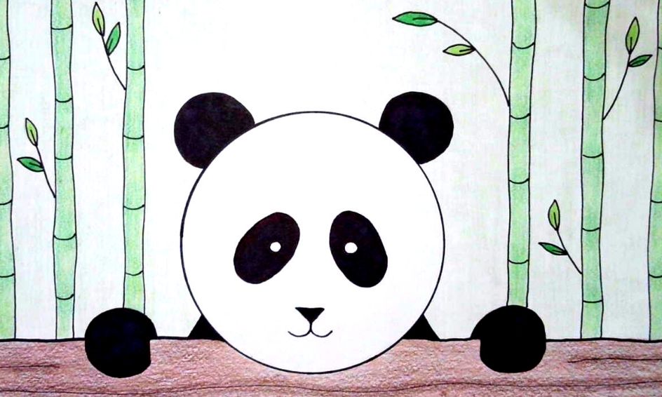 Step By Step Drawing Peeking Panda Small Online Class For Ages 7 11 Outschool