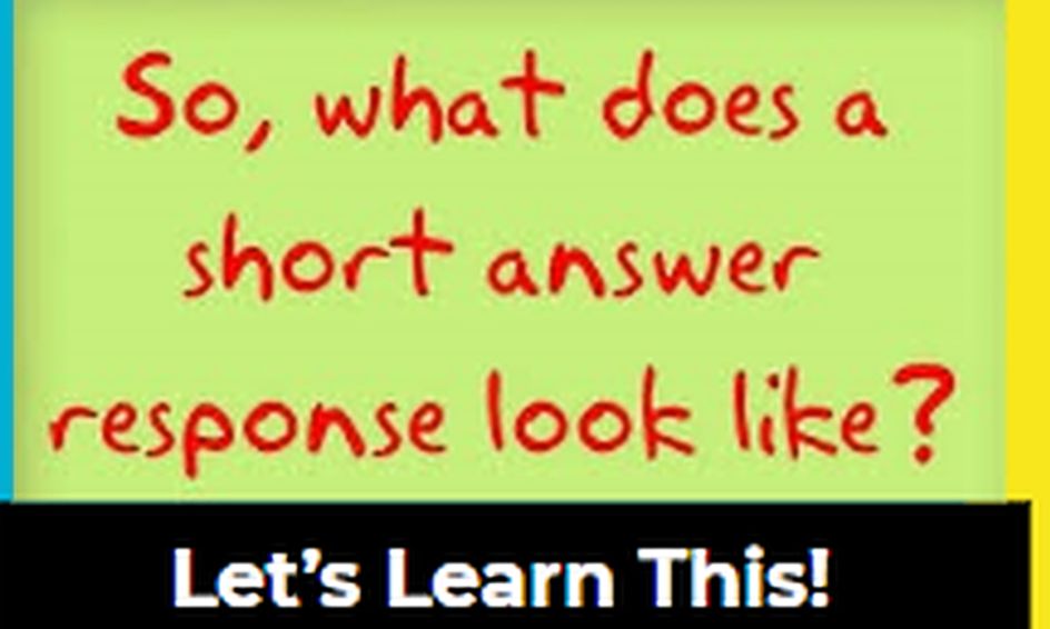 Ace Your Short Response Questions With Four Easy Steps Small