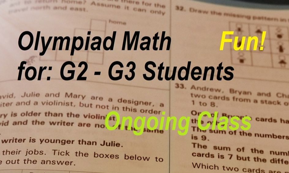 Olympiad Math for Grade 2 - Grade 3 Students (Ongoing) | Small Online