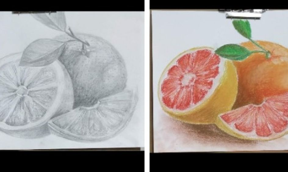 Fruit Drawing Pencil Sketch And Chalk Pastel 2 In 1 Class Small Online Class For Ages 10 15 Outschool