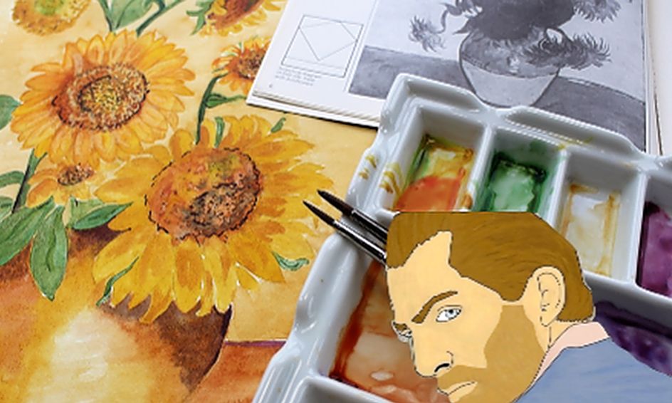 Similes Sunflowers With Van Gogh Art And Writing Go Hand In Hand
