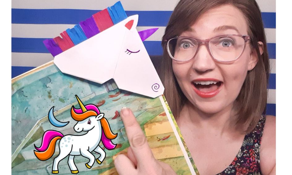 Fun Origami Unicorn Corner Bookmark Small Online Class For Ages
