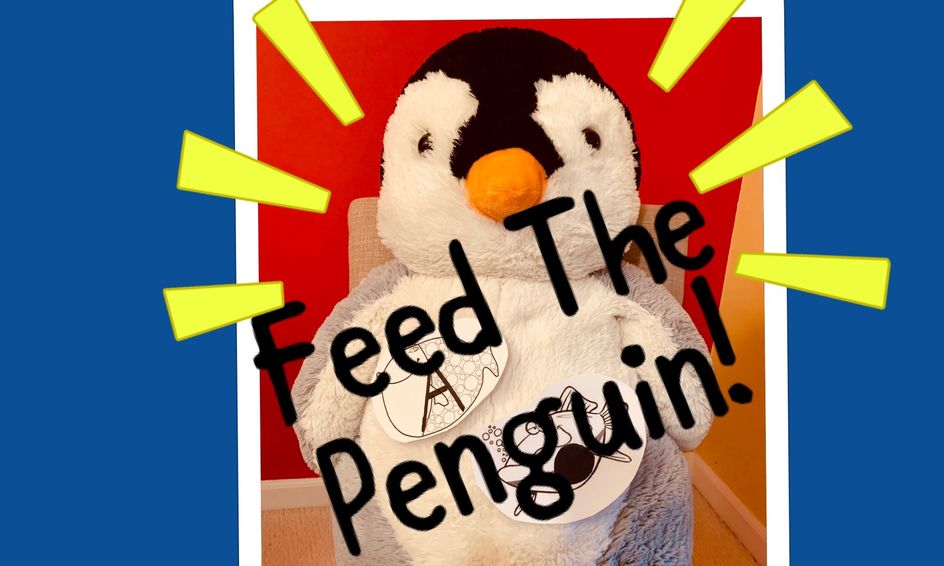 Feed the Penguin! a Fun Interactive Game With Shapes, Colors, and