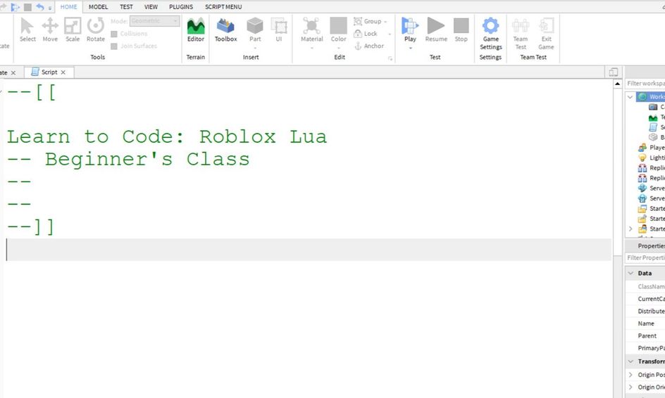 Learn to Code Roblox Lua  Small Online Class for Ages 813  Outschool