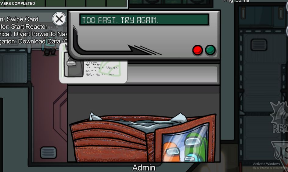 Bad Read Try Again Make Your Own Among Us Admin Card Swiper For Teens Small Online Class For Ages 13 18 Outschool