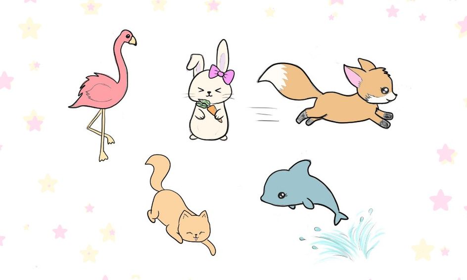 Draw Cute Animals Kawaii Style Art Camp Draw Your Favorite Animal Small Online Class For Ages 7 12 Outschool Learning to get the body shape of animals is the first step, and probably the most difficult. outschool