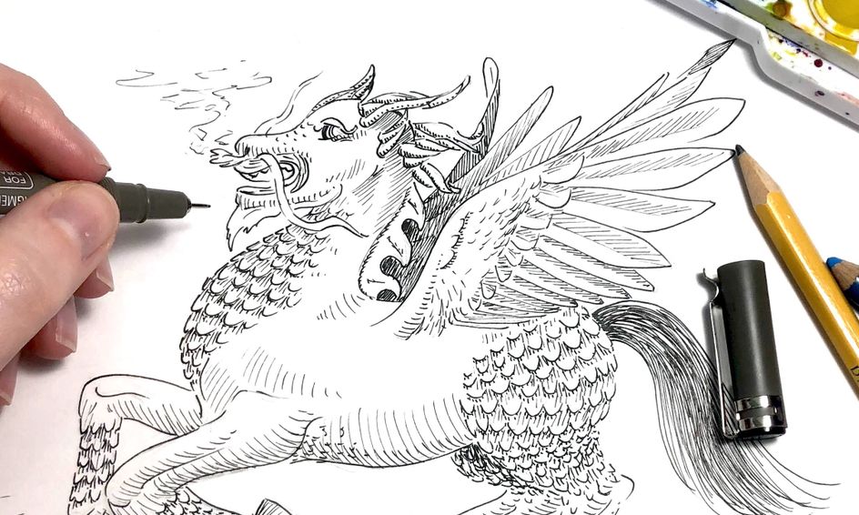 Drawing Magical Creatures Chimera Chapter Flex Class Small Online Class For Ages 9 14 Outschool