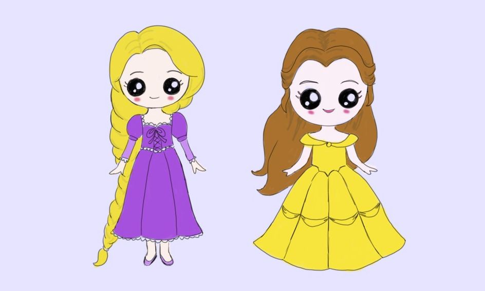 Let S Draw Cute Kawaii Princess Belle And Rapunzel Small Online Class For Ages 7 12 Outschool In this version of game there you will learn to draw 26 different. let s draw cute kawaii princess belle and rapunzel small online class for ages 7 12