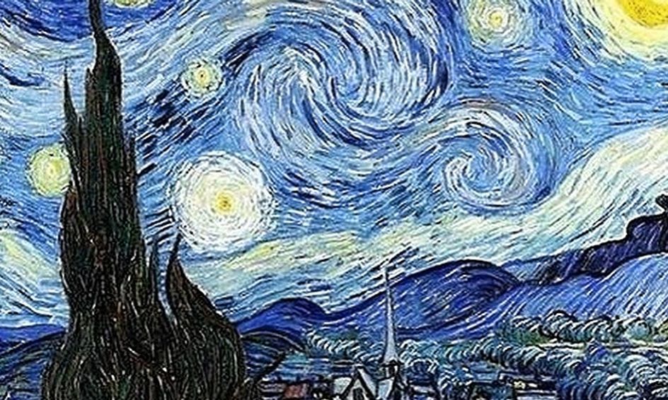 Van Gogh's Starry Night for Kids! Step by Step Crayon Resist Painting