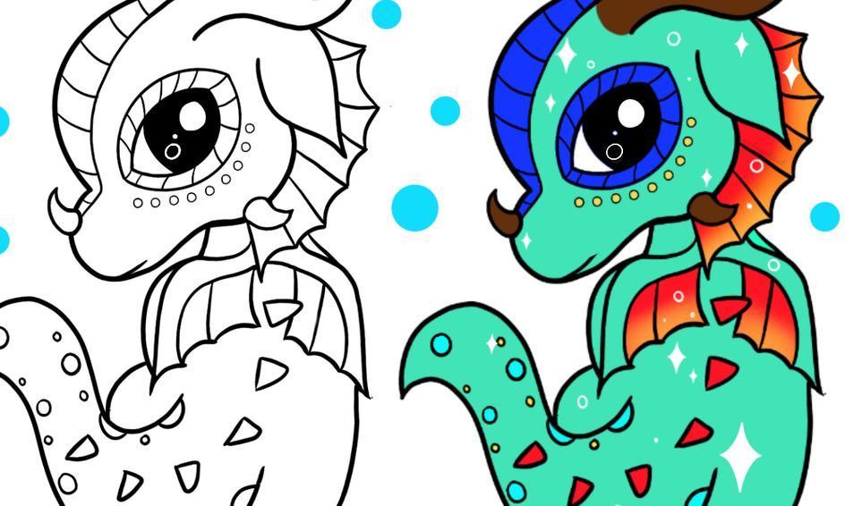 Draw And Color Kawaii Wings Of Fire Baby Dragonets During Multi Day Summer Camp Small Online Class For Ages 7 12 Outschool
