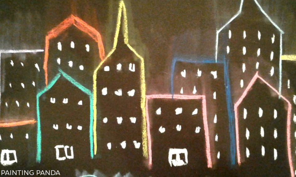 Chalk Pastel Cities By The Painting Panda Small Online Class For
