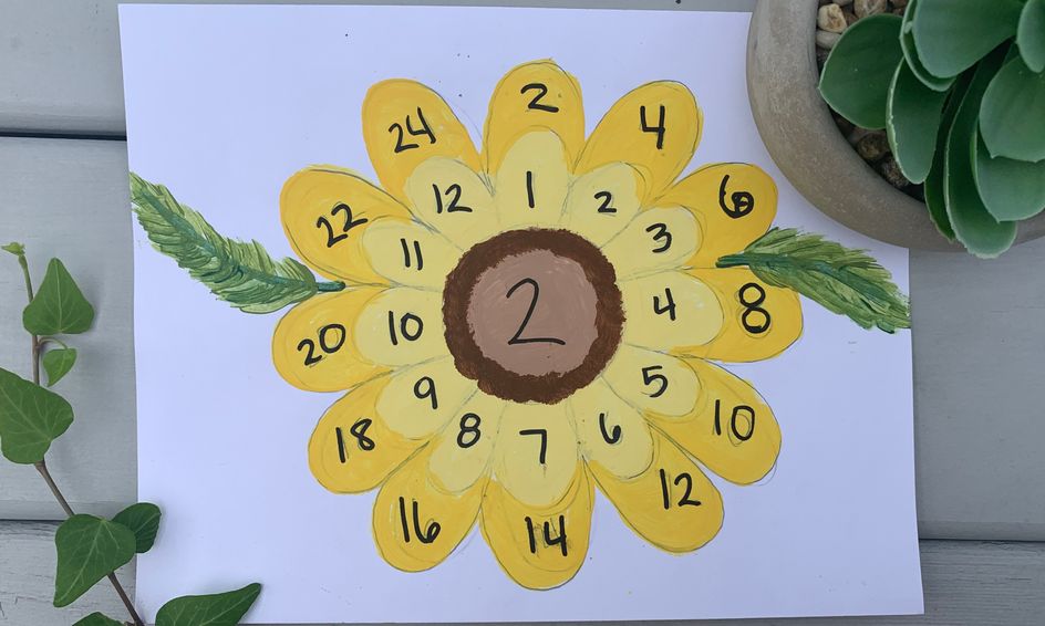 ongoing flower painting with multiplication waldorf