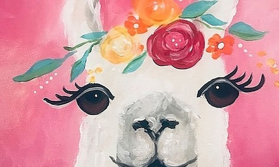 Llama Paint A Long With Ms Muse Muse Art Ages 8 13 Small Online Class For Ages 8 13 Outschool