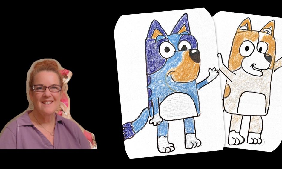 Drawing Class: Let's Draw Bluey & Bingo! Step by Step ...