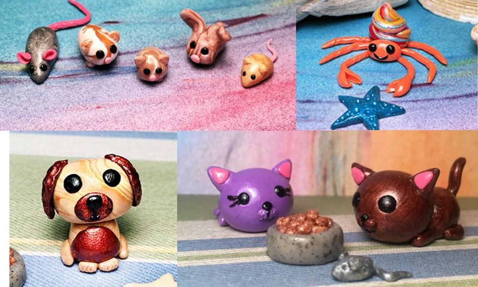 Let S Make Polymer Clay Miniatures Beginner Animals Flex