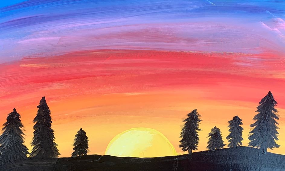 Beautiful Sunset A Beginners Painting Guide Small Online Class