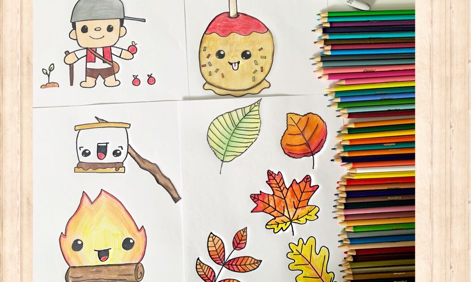 September Drawing Club Candy Apple Johnny Appleseed Fall Leaves And S Mores Small Online Class For Ages 6 9 Outschool - candy apple hair candy apple hair candy apple hair roblox
