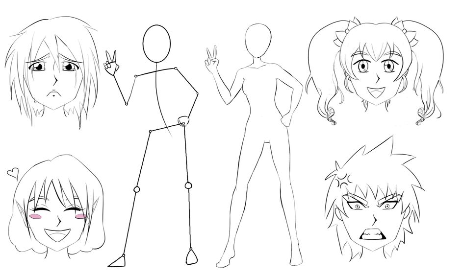 Drawing Anime And Manga / Drawing Anime Manga Style Characters For