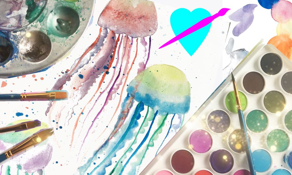 Watercolor Wander: Jellyfish Art  Beginner Watercolor Painting