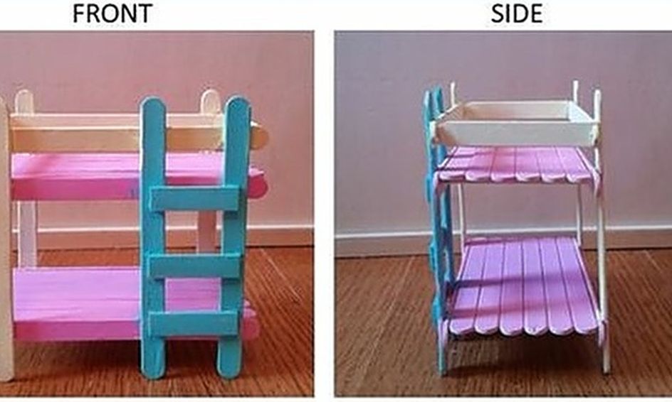 Popsicle Stick Bunk Bed For Lols, Lollipop Bunk Beds