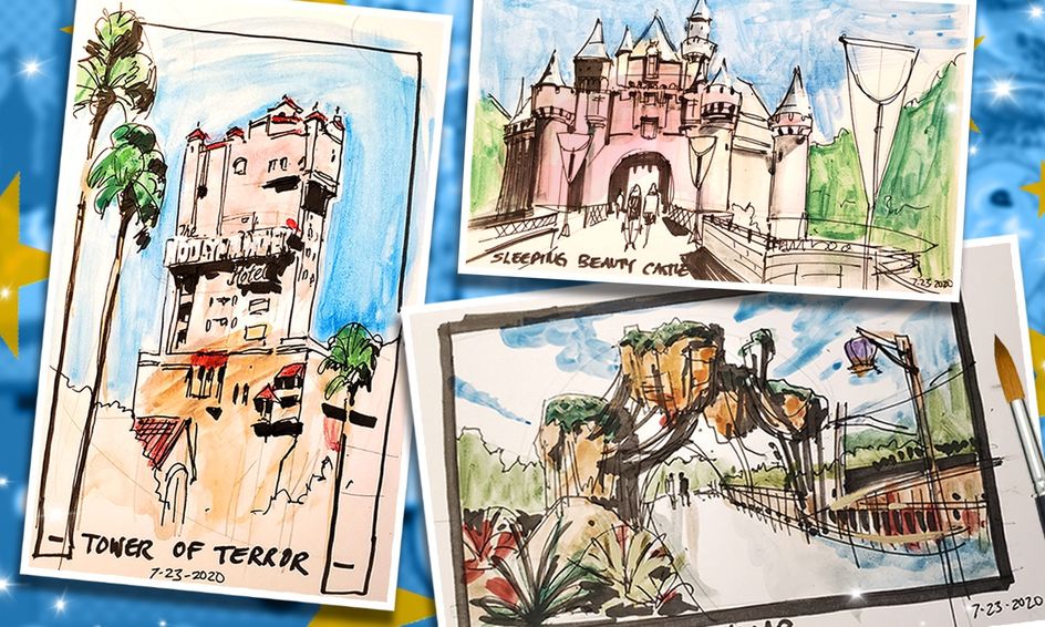 Disneyland Drawing Architectural Drawing For Theme Parks