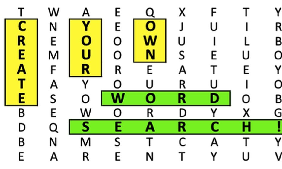 Create Your Own Word Search With Excel Small Online Class For Ages 8 13 Outschool
