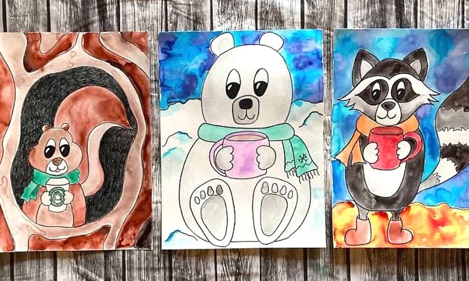 Thanksgiving Break Art Camp Animals Drinking Hot Cocoa With The Bunny Lady Small Online Class For Ages 7 12 Outschool Hot pink, bubblegum, pollen, chartreuse chocolaty browns: outschool