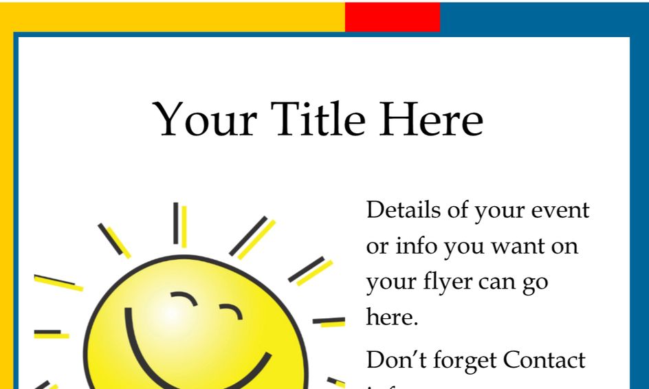 Learning Microsoft Publisher Introduction Making A Flyer Small