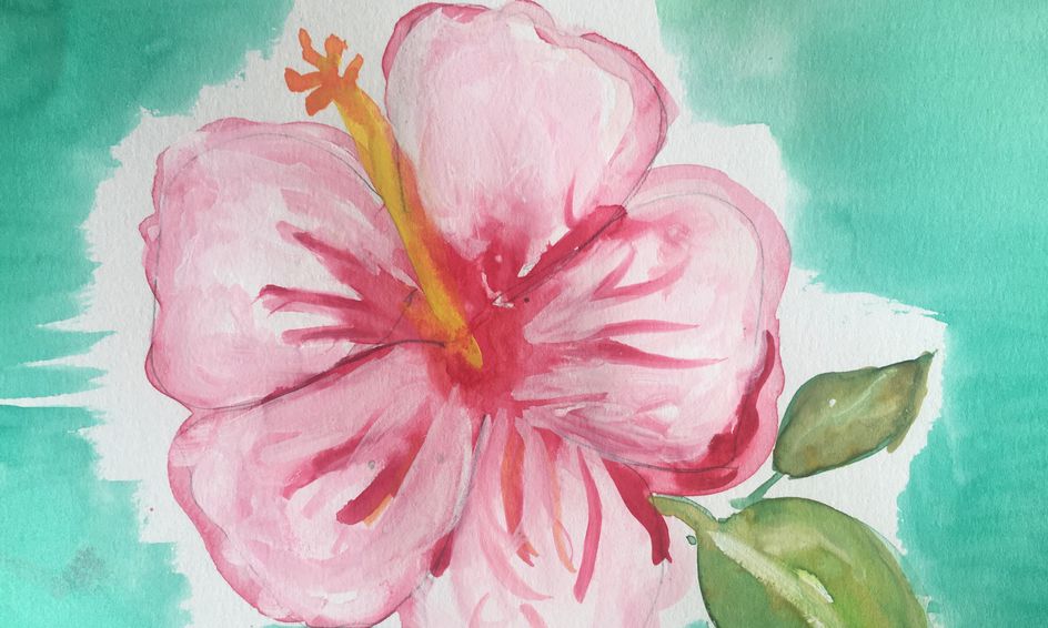 Create Fun Wild Nature Watercolor Paintings Tropical Flowers
